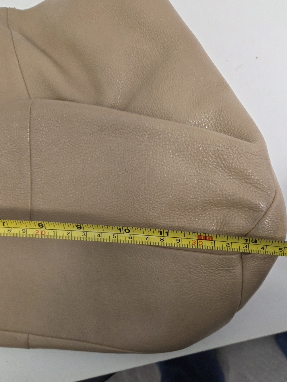 Coach Madison Phoebe Tan Pebbled Leather Shoulder Bag - Picture 15 of 16